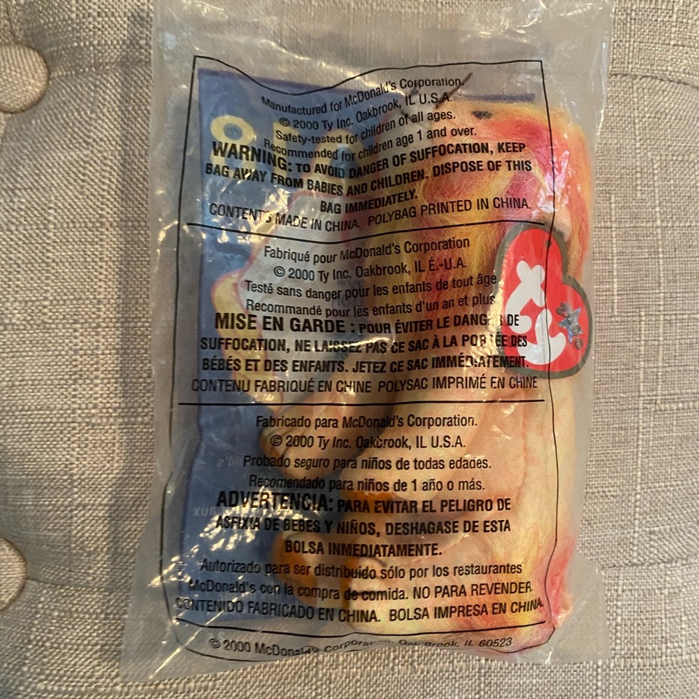 Bushy the Lion TY beanie baby